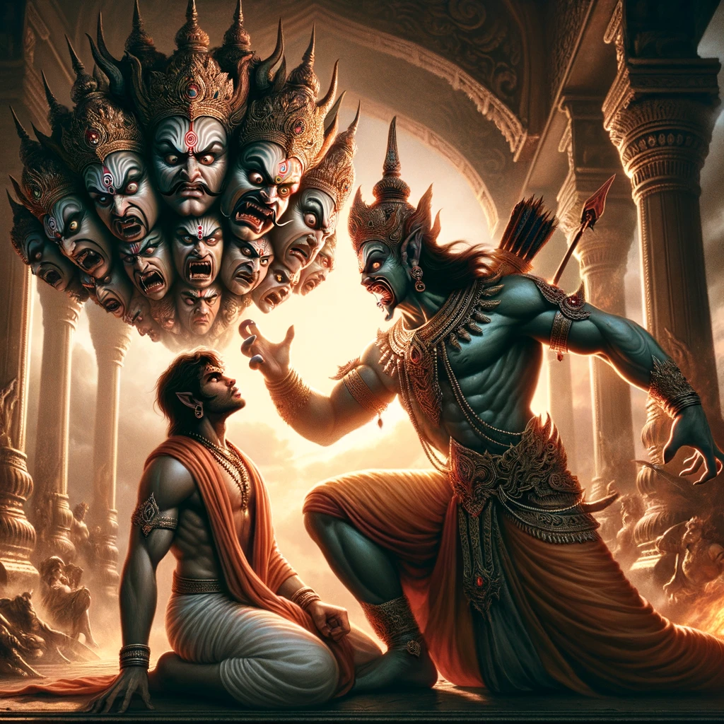 Ravana Chastises Maareecha